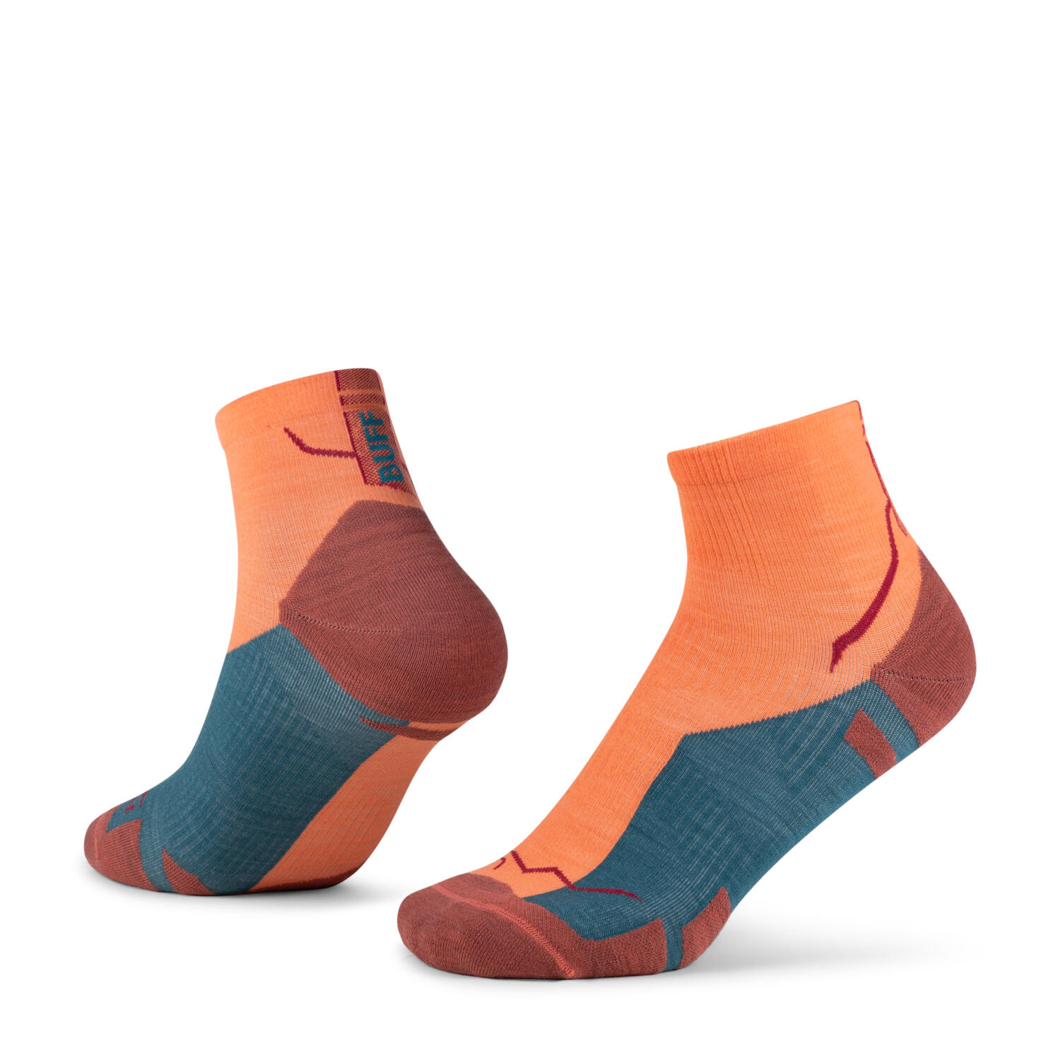 Skarpetki Buff MERINO LIGHTWEIGHT QUARTER SOCK LWQ4 FLAMINGO S