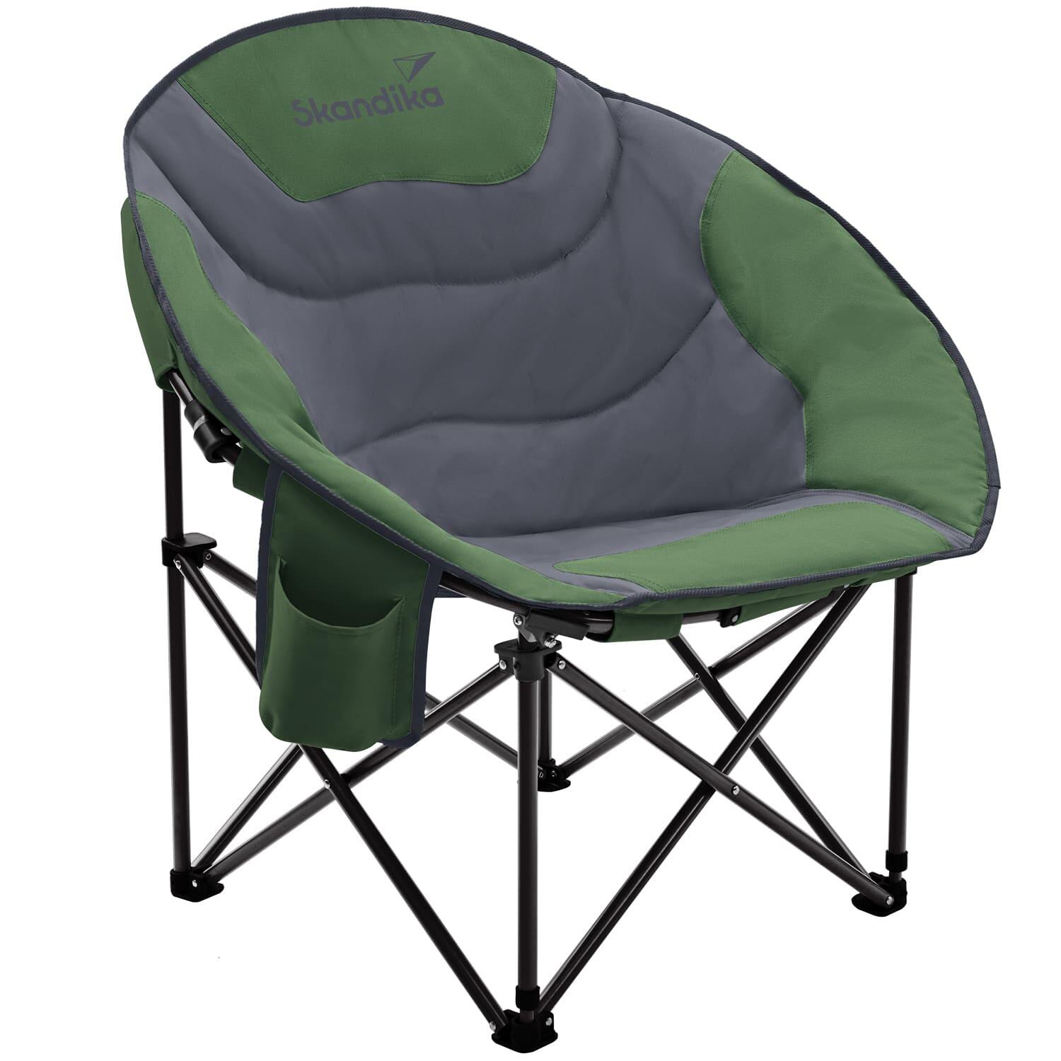 Krzesło kempingowe składane Moonchair Sirkka, do 150 kg, ze schowkiem termicznym