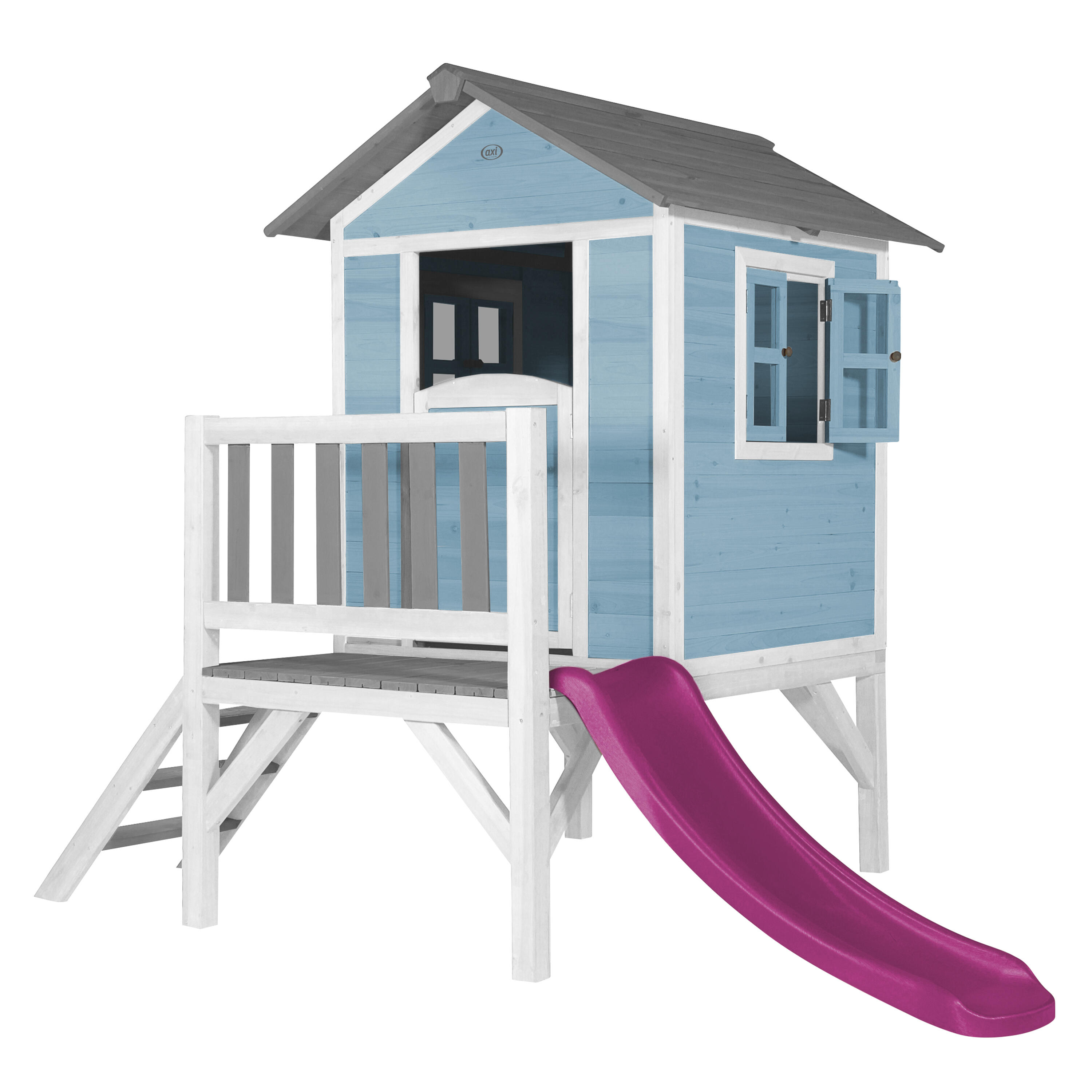 Domek dla dzieci AXI Beach Lodge XL, zjeżdżalnia, Drewno FSC