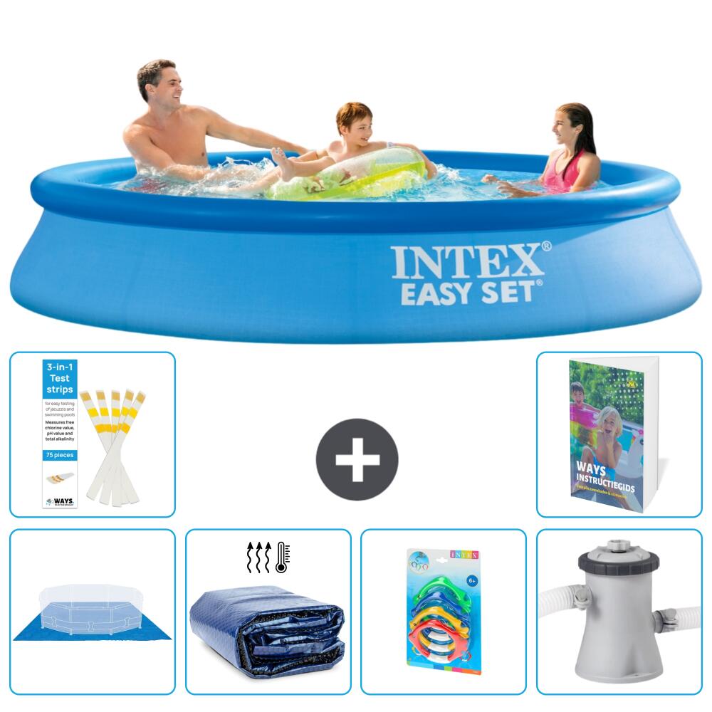 INTEX Basen Easy Set Okrągły - 305x61 cm - 7-częściowy S46