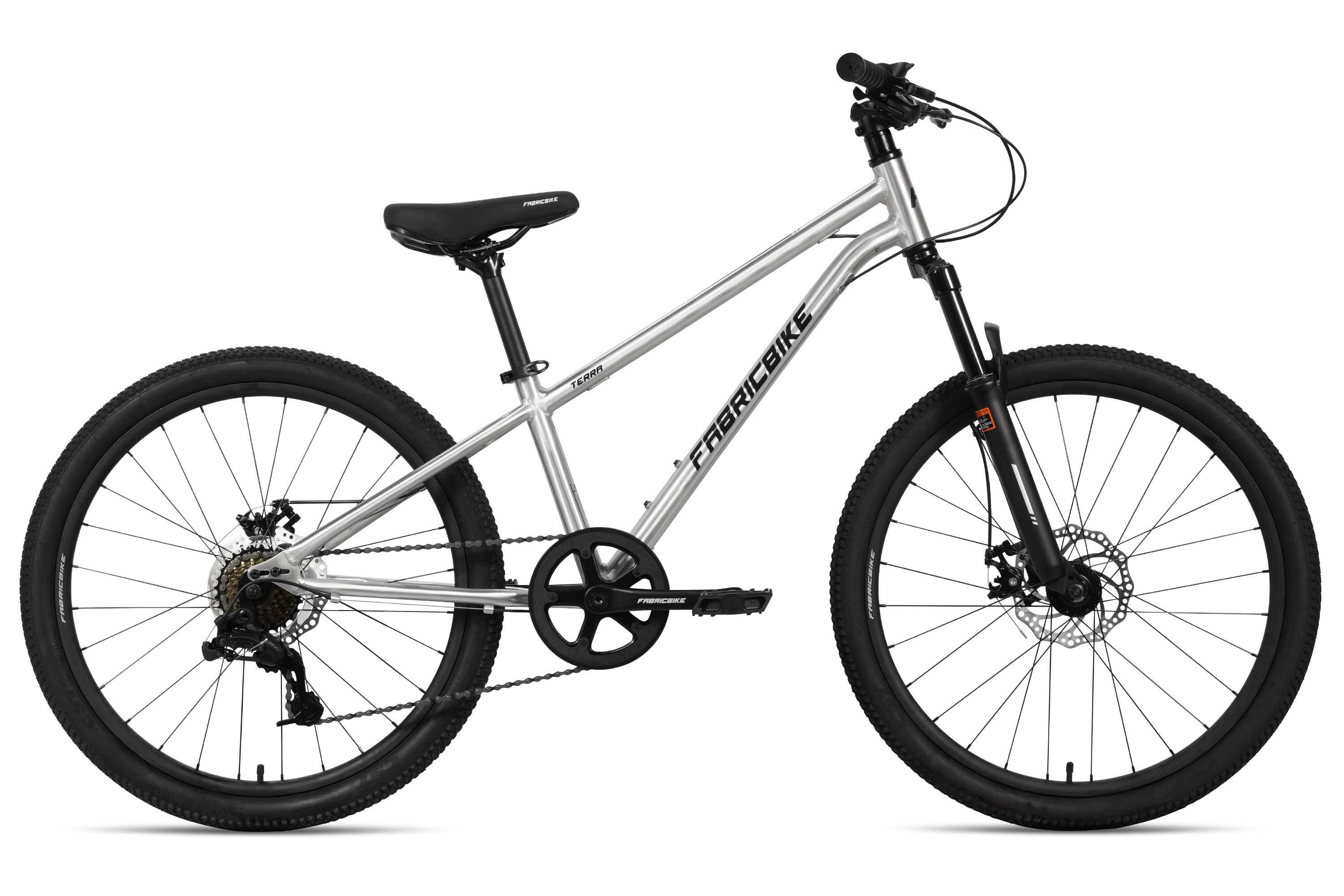 FABRICBIKE Terra – 24 rower górski dla dzieci 8–12 lat. Polished