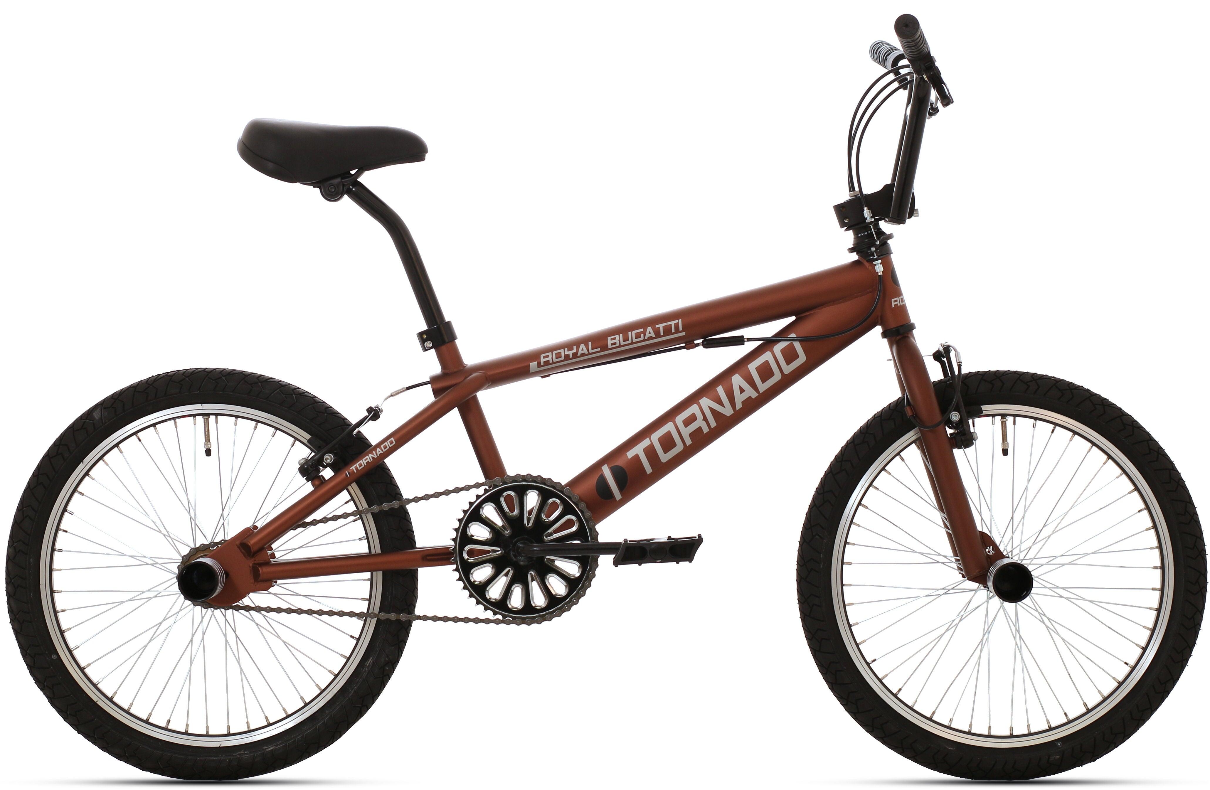 Royal Freestyle BMX 20 Bugatti - ciemnobrązowy mat z czarnymi oponami