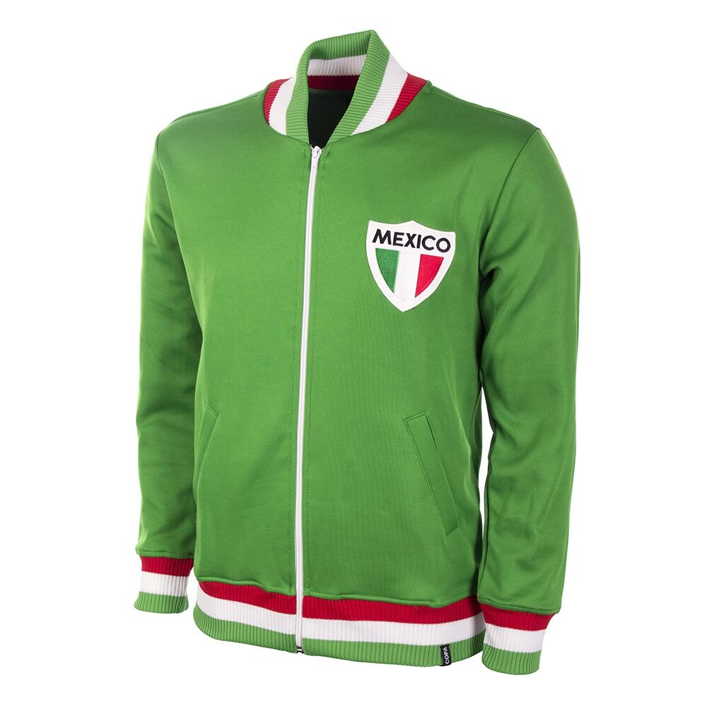 Meksyk lata 70. - Retro kurtka piłkarska - Zielona – COPA Football