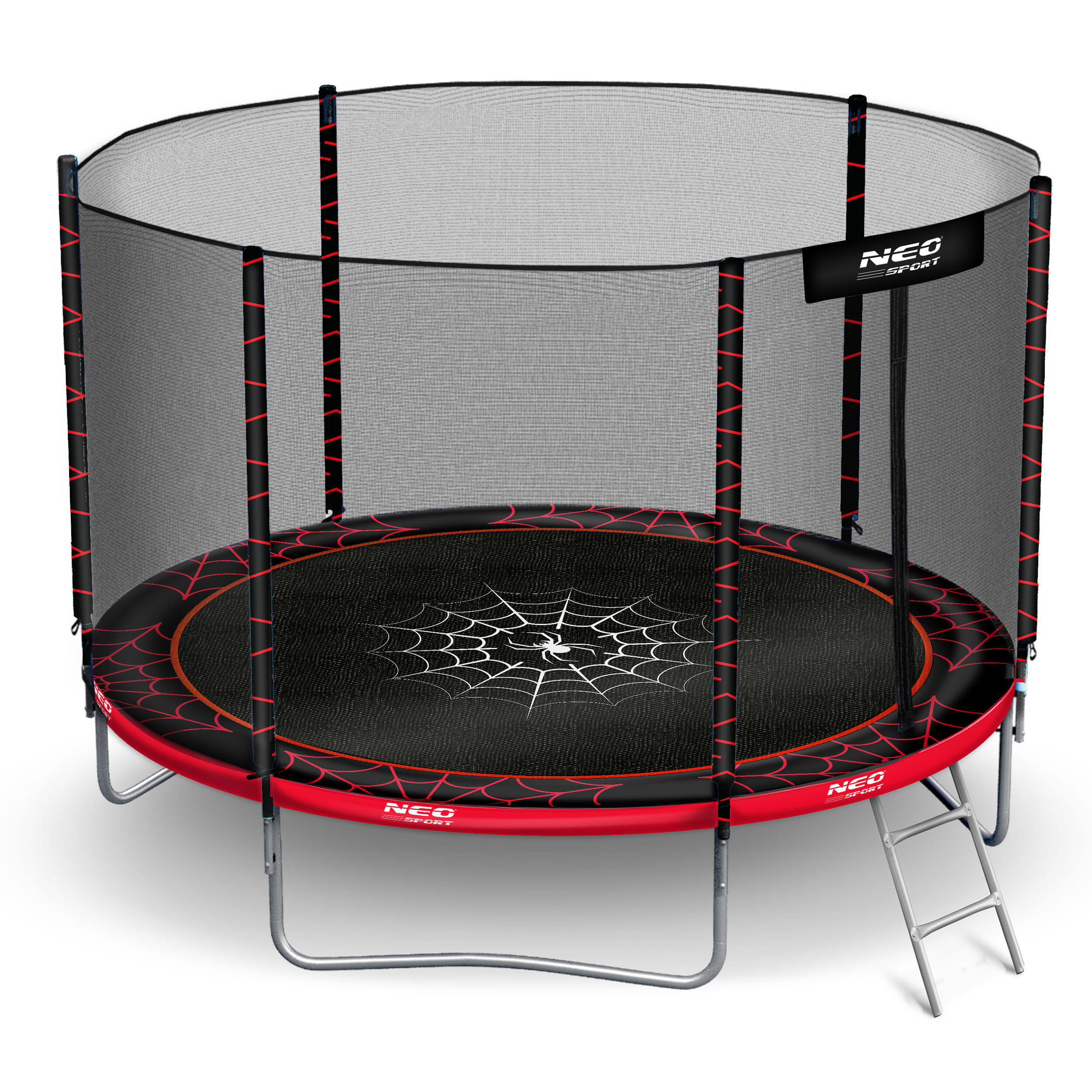 Trampolina ogrodowa z siatką zewnętrzną Neo-Sport 183cm 6ft