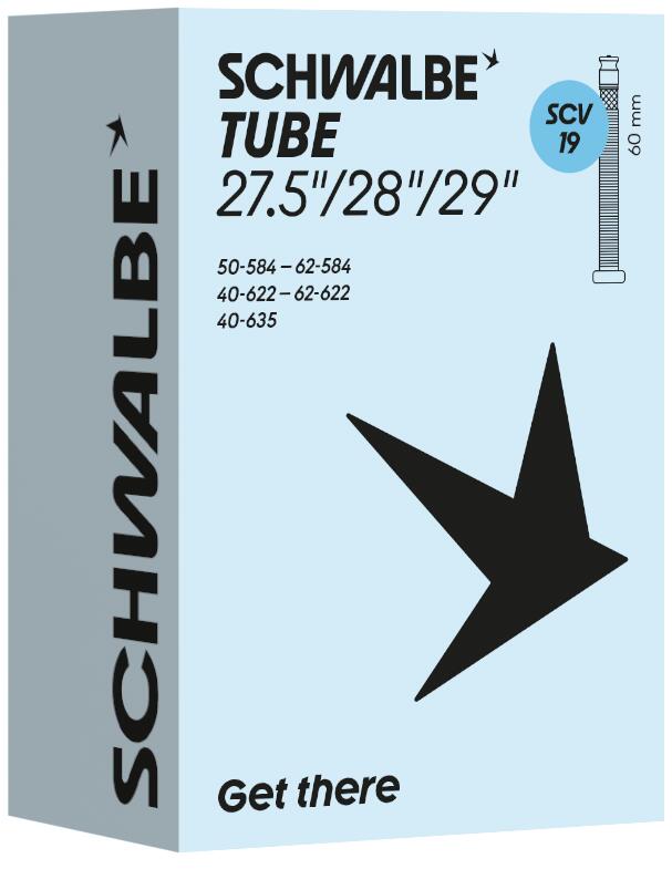 Dętka Schwalbe Standard nr 19 SCV 60 mm 27,5/28/29 cali
