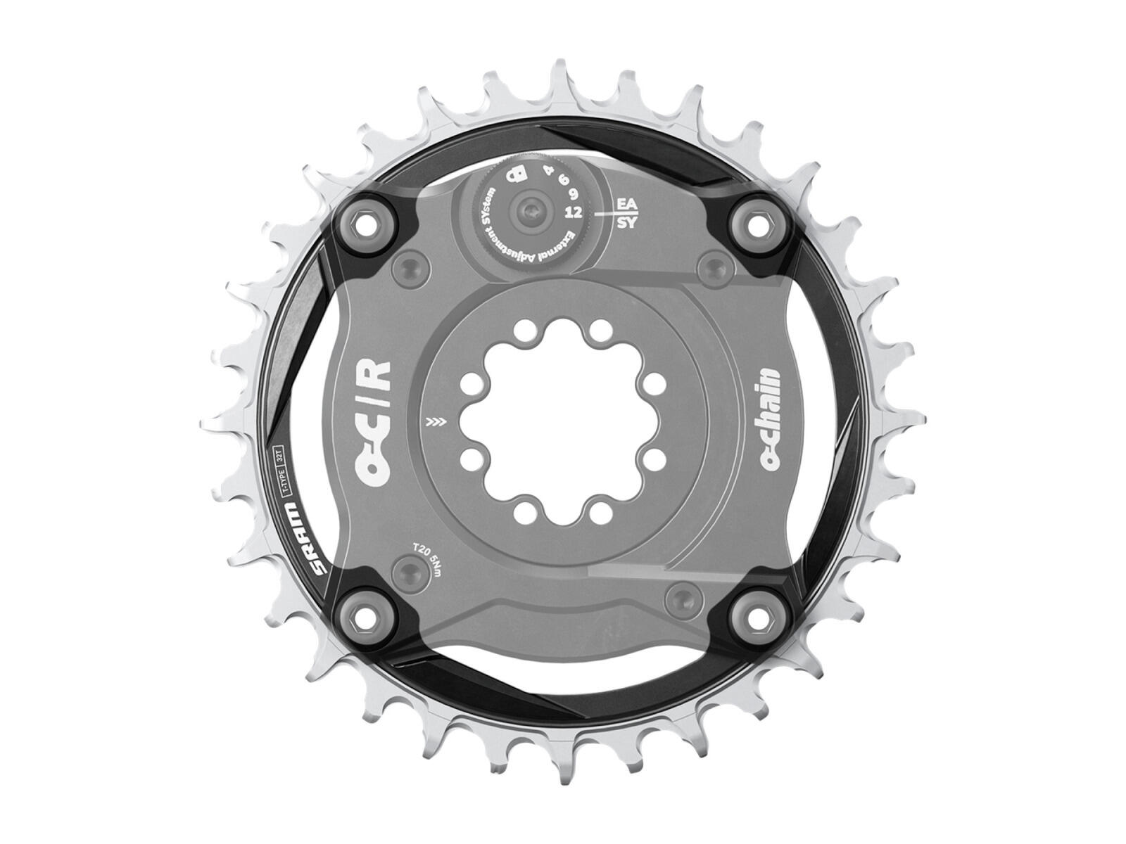 SRAM O-Chain zębatka 34z BCD 104 aluminium
