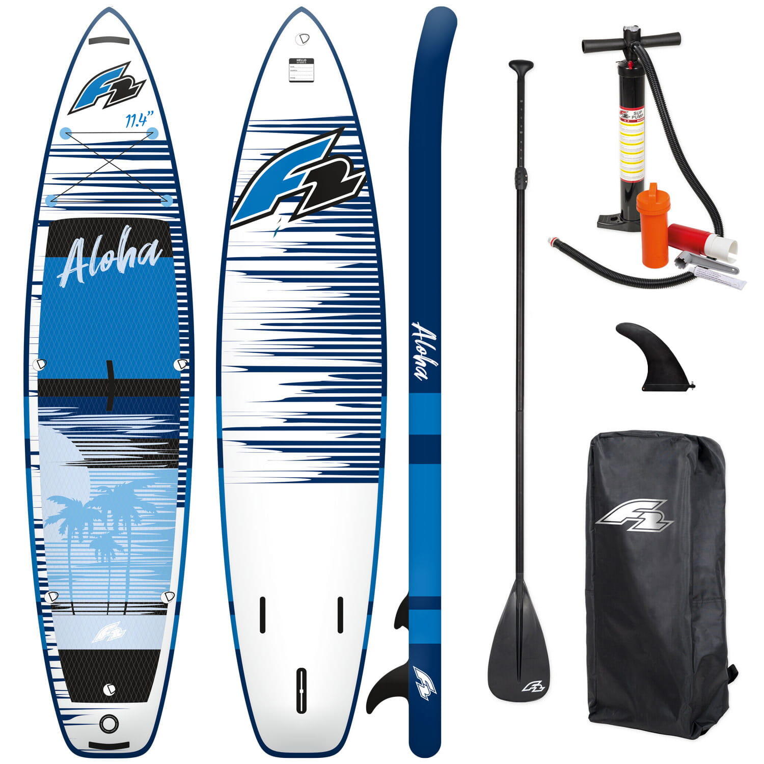 Deska SUP Pompowana F2 Aloha 11'4 347cm Blue