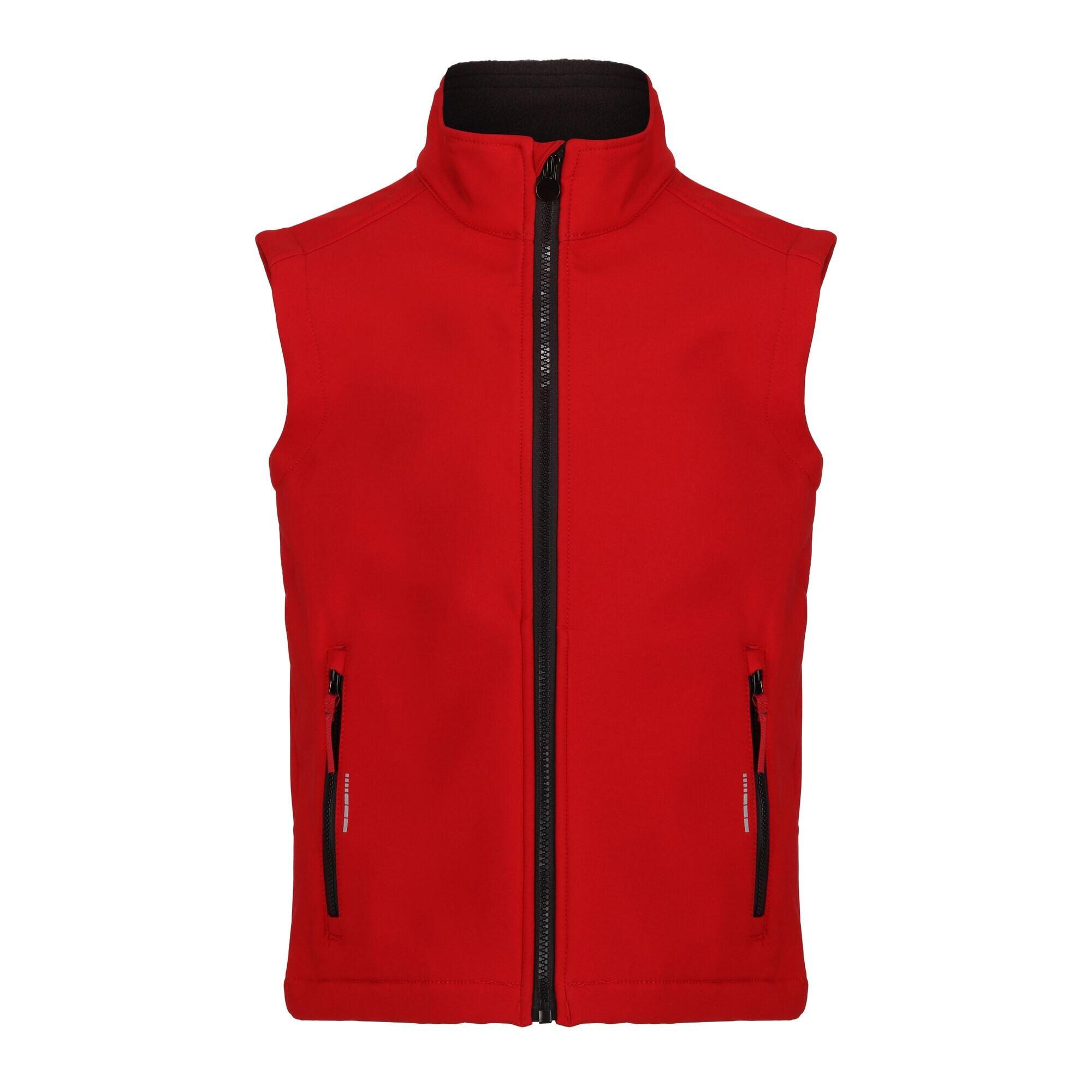 Bezrękawnik Dziecięcy Softshell Odblaskowy Materiał