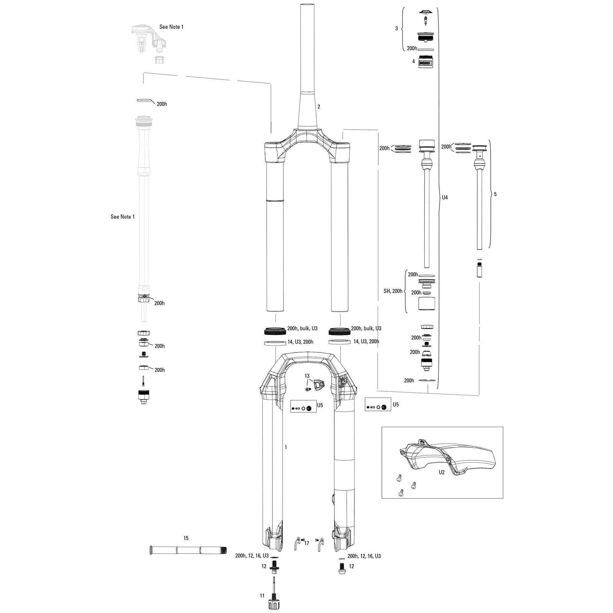 ROCKSHOX Pike Ultimate Flight Attendant 27 5+/29 140 mm