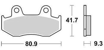 Klocki hamulcowe TRW MCB 685 SRM z metalu sinterowanego