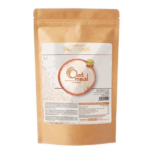 Neutralna mąka owsiana - 1 kg naturalnych płatków owsianych IO.Genix