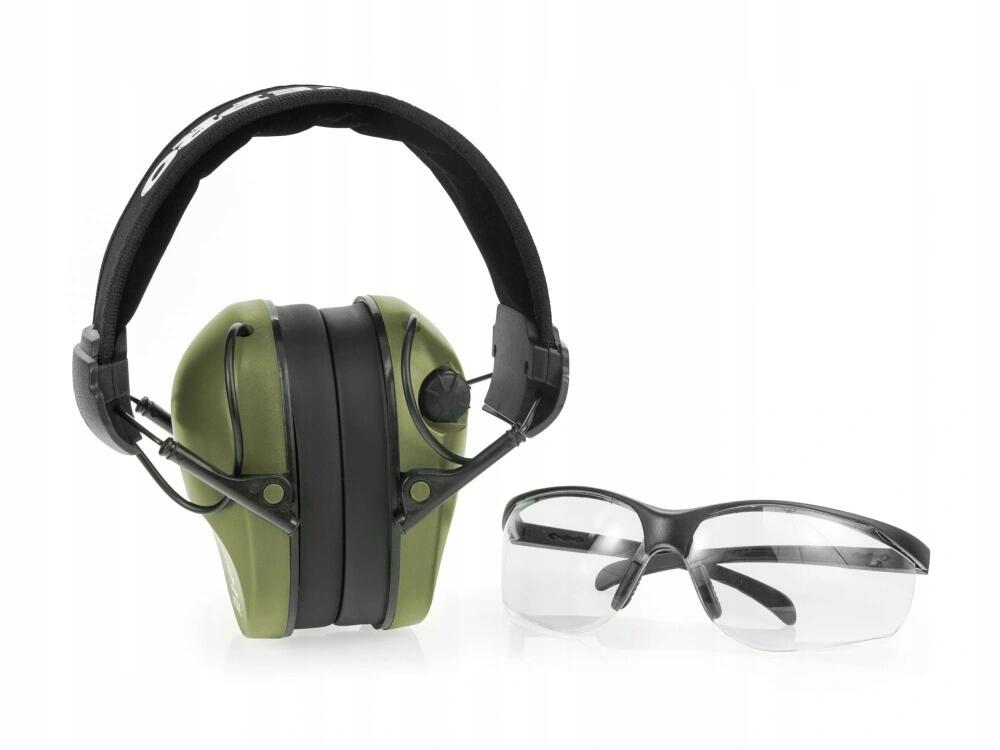 Słuchawki ochronne aktywne Active Pro + okulary
