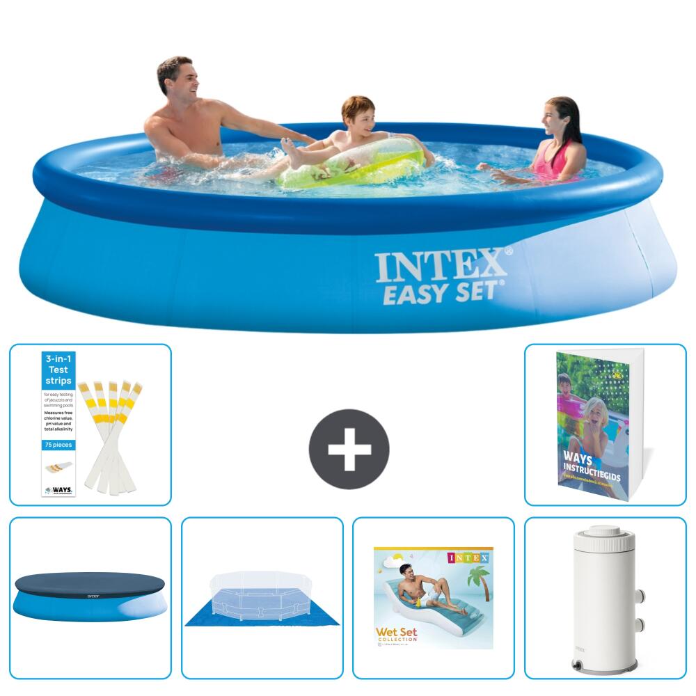 INTEX Basen Easy Set Okrągły - 366x76 cm - 7-częściowy S148