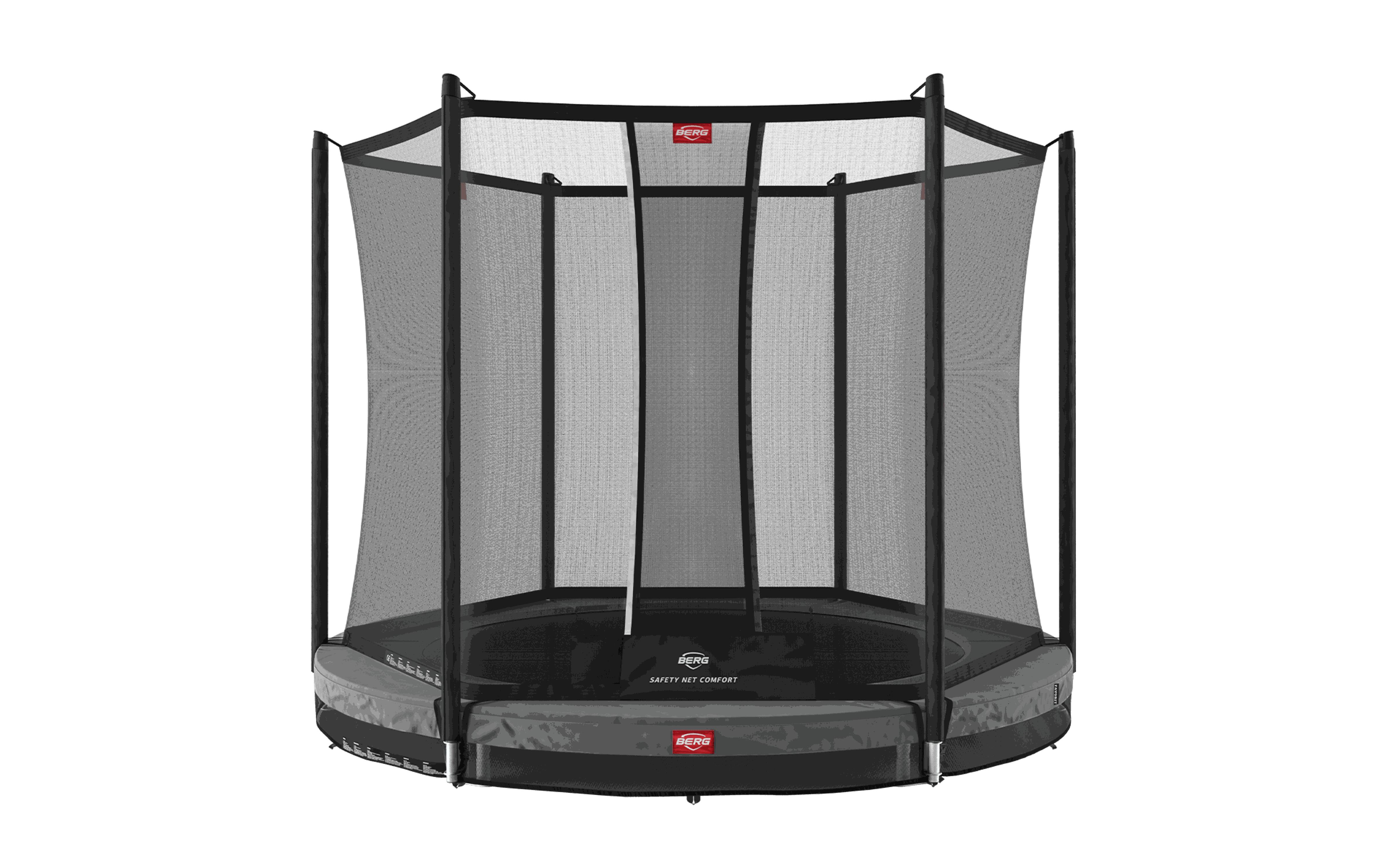 Trampolina Favorit InGround 270 + Siatka Bezp. Comfort Szary