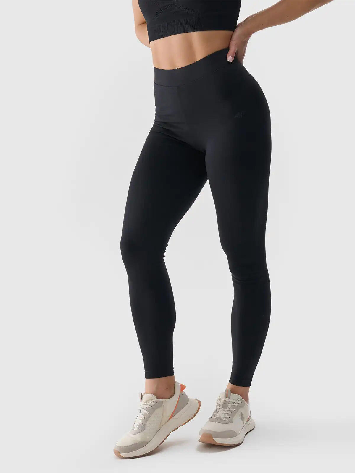 Legginsy fitness damskie z wysokim stanem