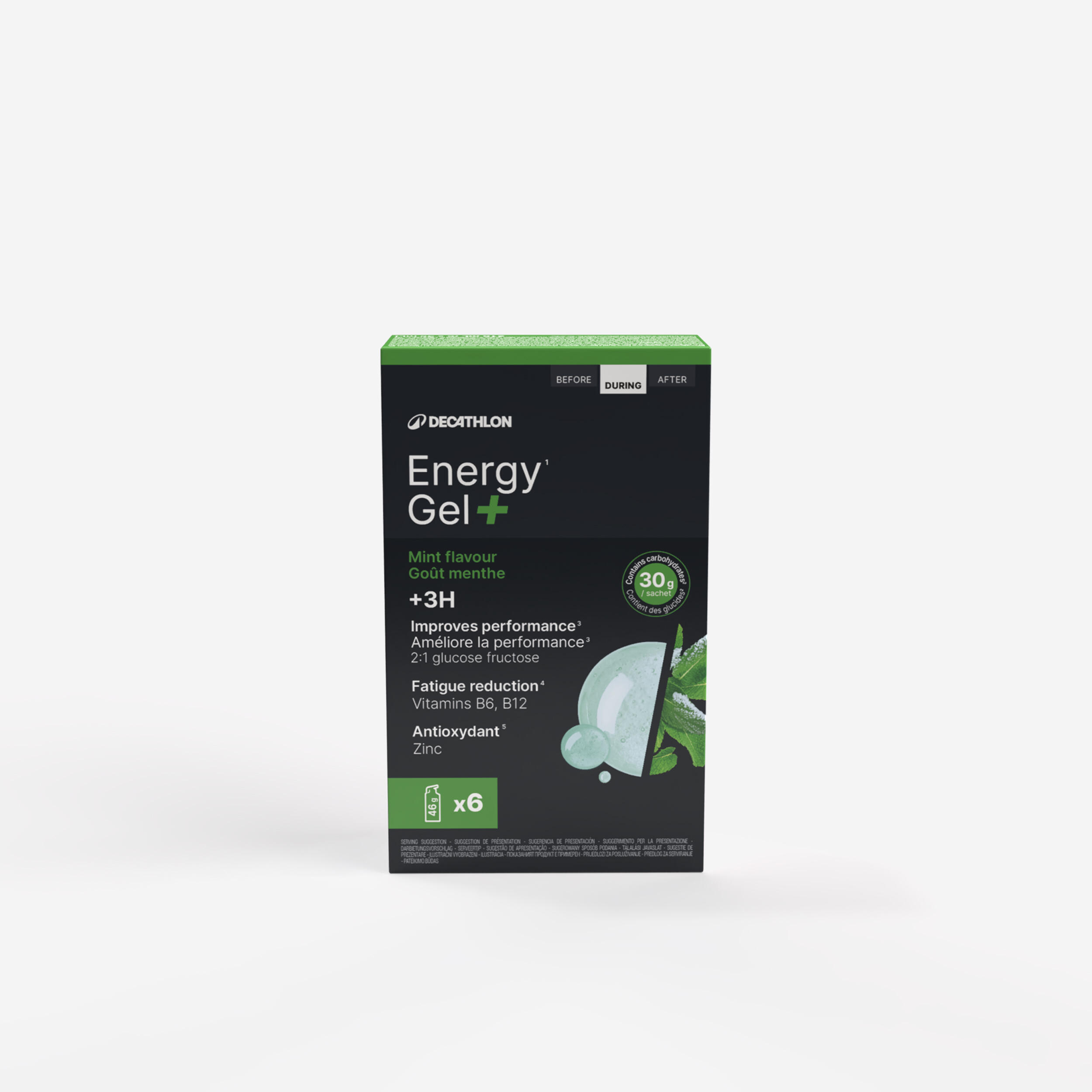Żel energetyczny Energy Gel+ smak miętowy x6 wysiłek powyżej 3h
