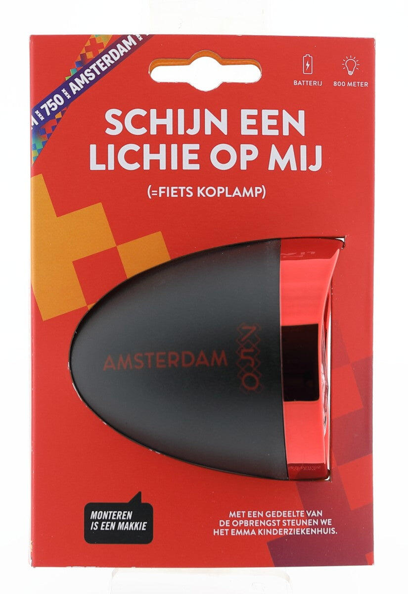 Lampa przednia Amsterdam 750 LED na baterie