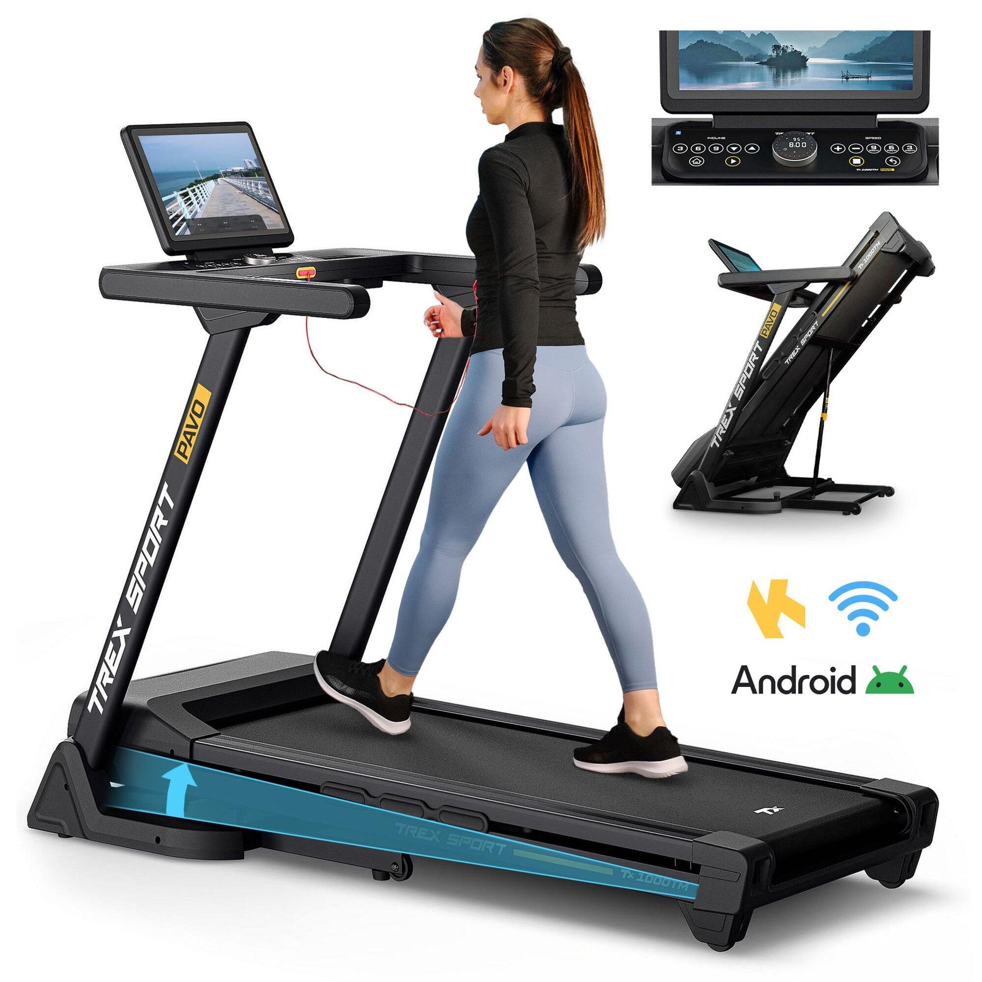 Bieżnia premium z ekranem Trex Sport PAVO TX‑1000TM 15,6″ iRun 24 programy