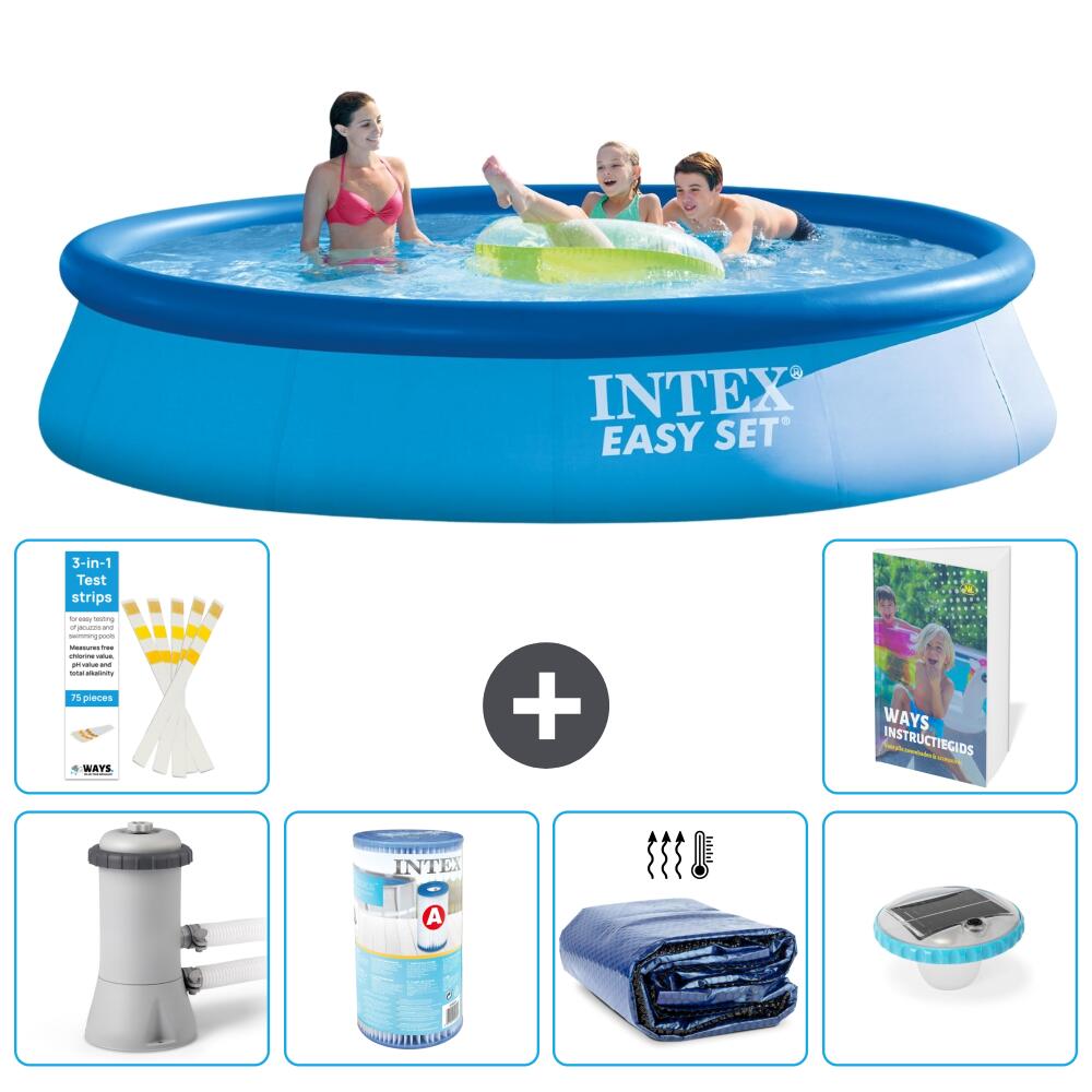 INTEX Basen Easy Set Okrągły - 396x84 cm - 7-częściowy S275
