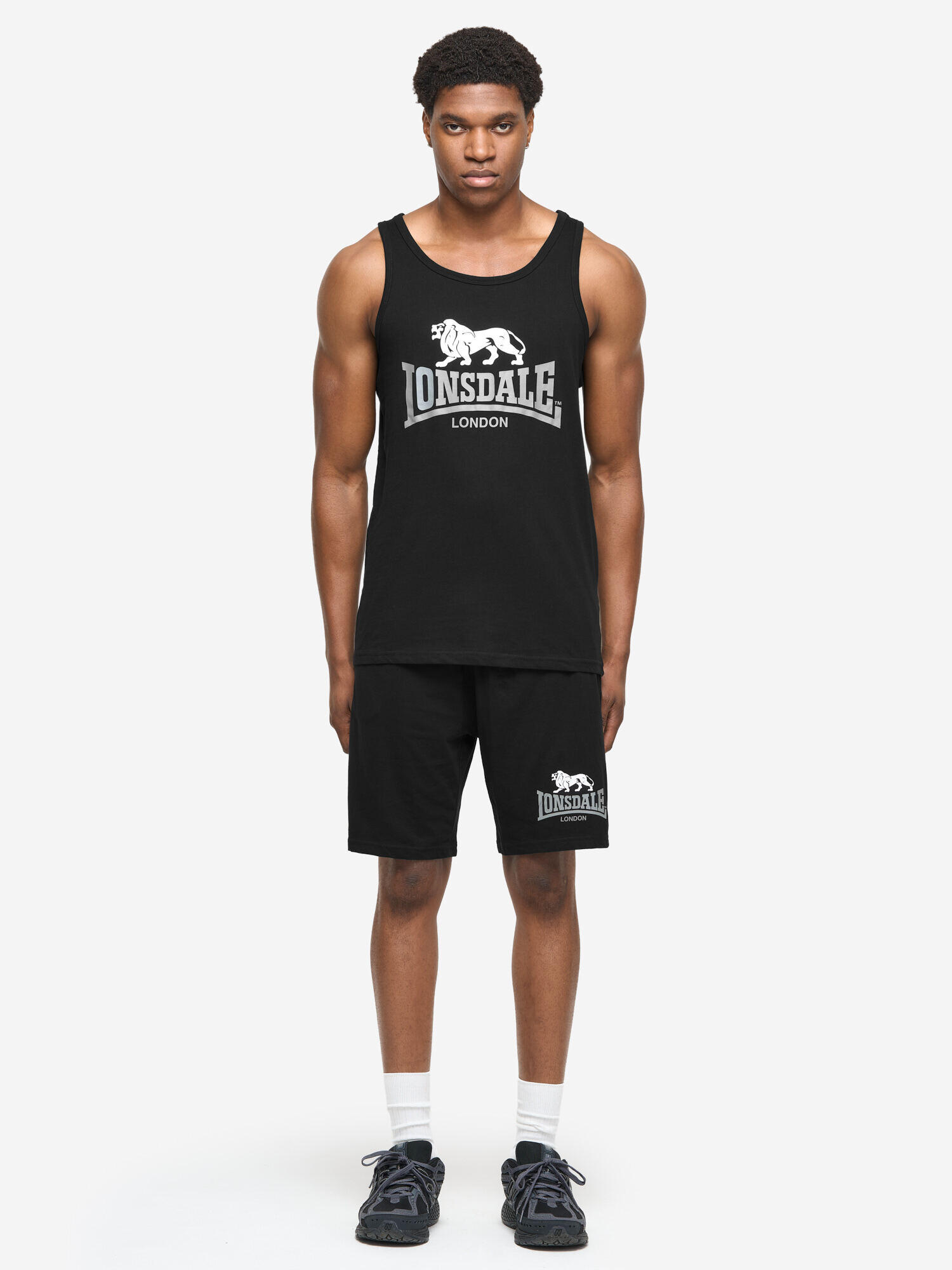 Tank top i zestaw szortów Lonsdale Polmood