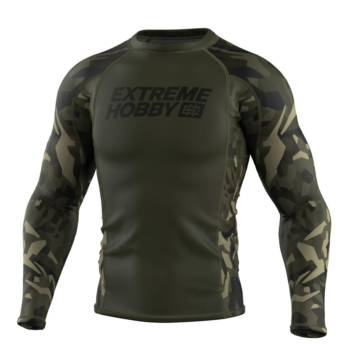 Koszulka sportowa męska Rashguard do MMA EXTREME HOBBY JUNGLE PANTHER