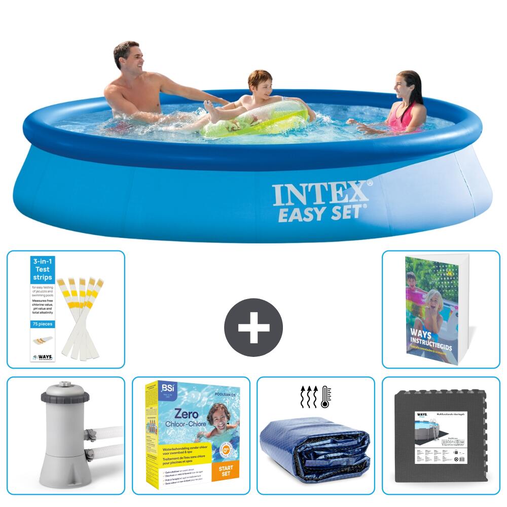 INTEX Basen Easy Set Okrągły - 366x76 cm - 7-częściowy S285