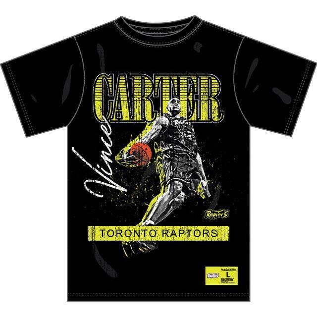 T-shirt z logo vintage Toronto Raptors HW Neon Pop Playe Vince Carter