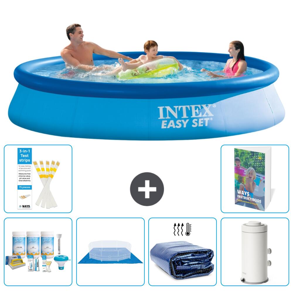 INTEX Basen Easy Set Okrągły - 366x76 cm - 7-częściowy S115