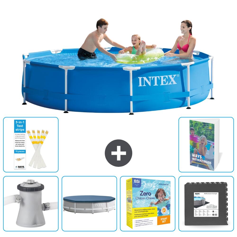 INTEX Basen ze stelażem Okrągły - 305x76 cm - 7-częściowy S259