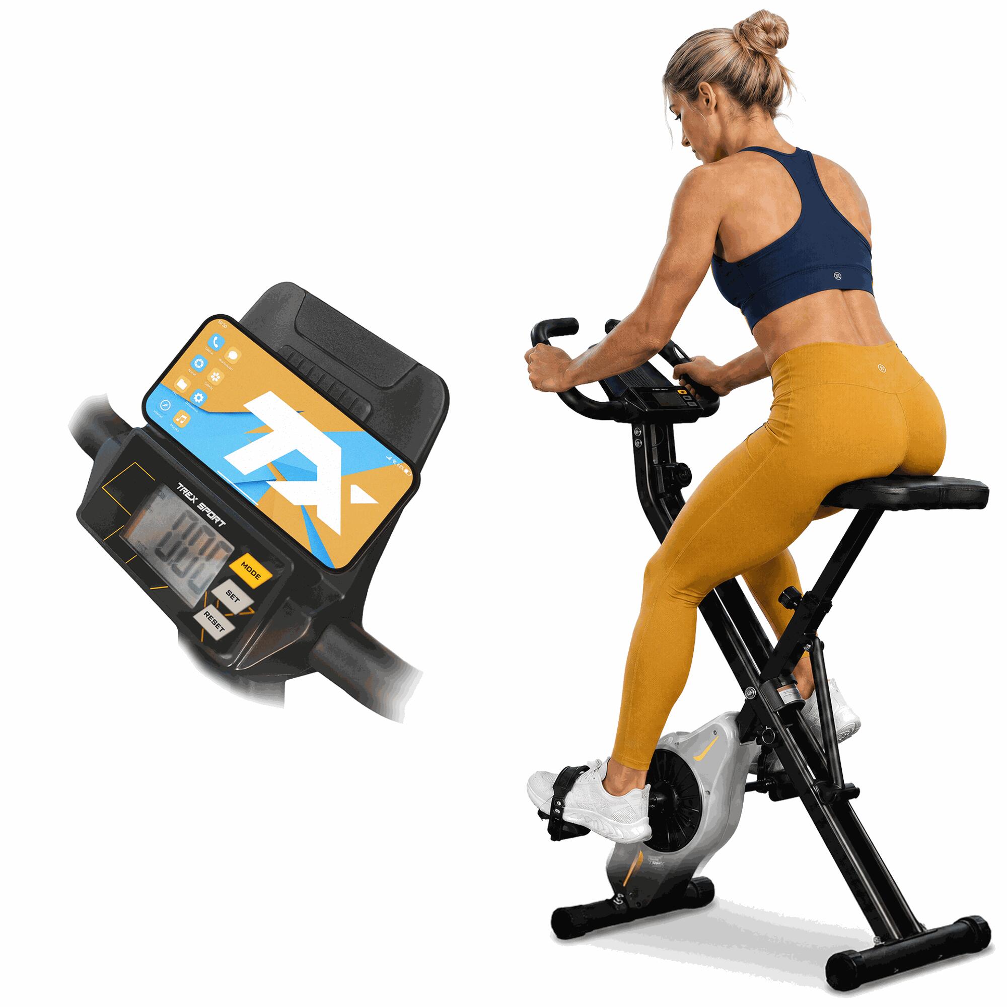 Rower treningowy Trex Sport BRIZ TX-340XB magnetyczny składany X-Bike szary