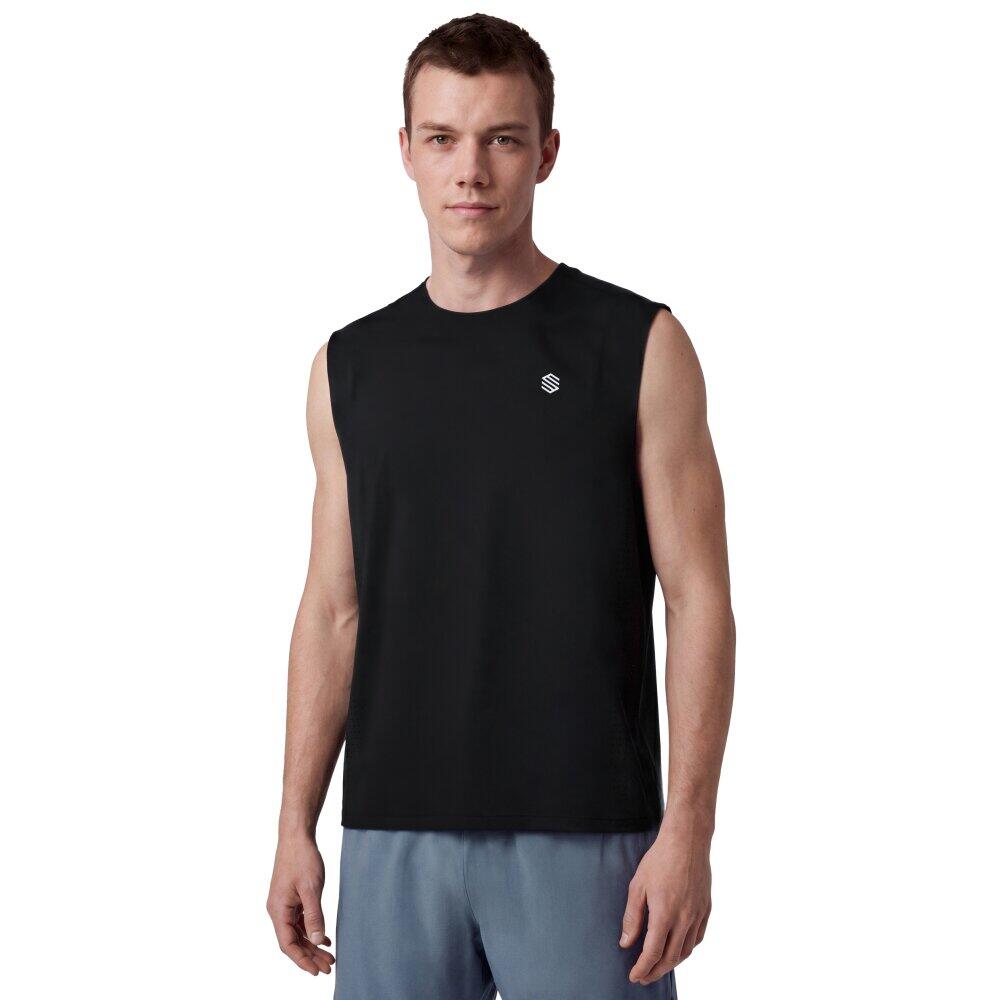 Męska koszulka tank top do biegania w terenie Trekking Siroko Apex Black