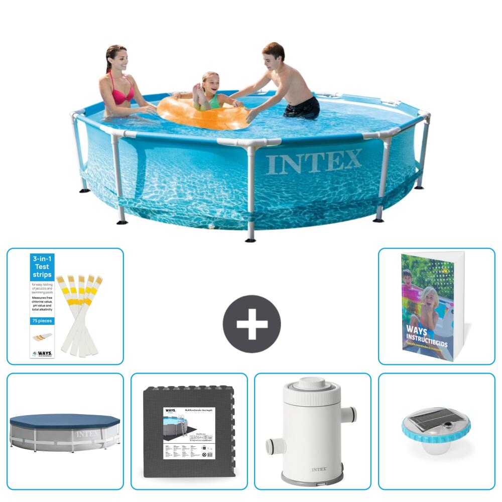 INTEX Basen ze stelażem Okrągły - 305x76 cm - 7-częściowy S138