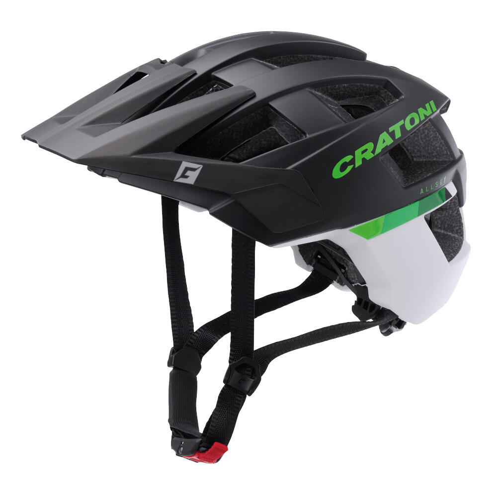 MTB - Kask rowerowy AllSet czarny/biały matowy