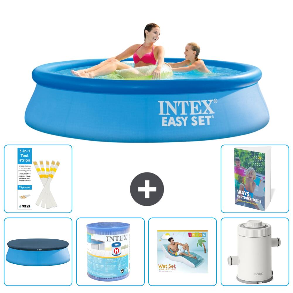 INTEX Basen Easy Set Okrągły - 244x61 cm - 7-częściowy S113