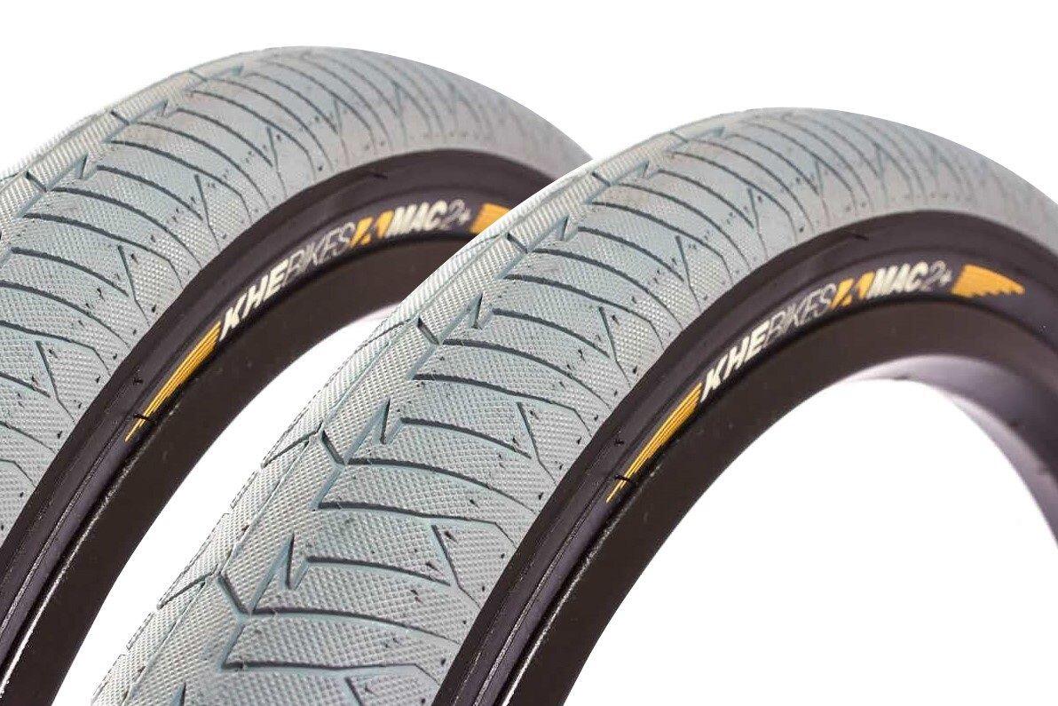 Zestaw opon BMX KHE MAC2+ 20 cali x 2,30 cala szary