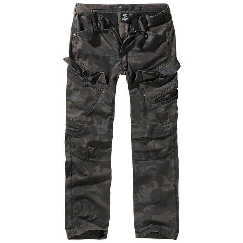 Spodnie bushcraft męskie Brandit Slim Fit Adven Dark Camo