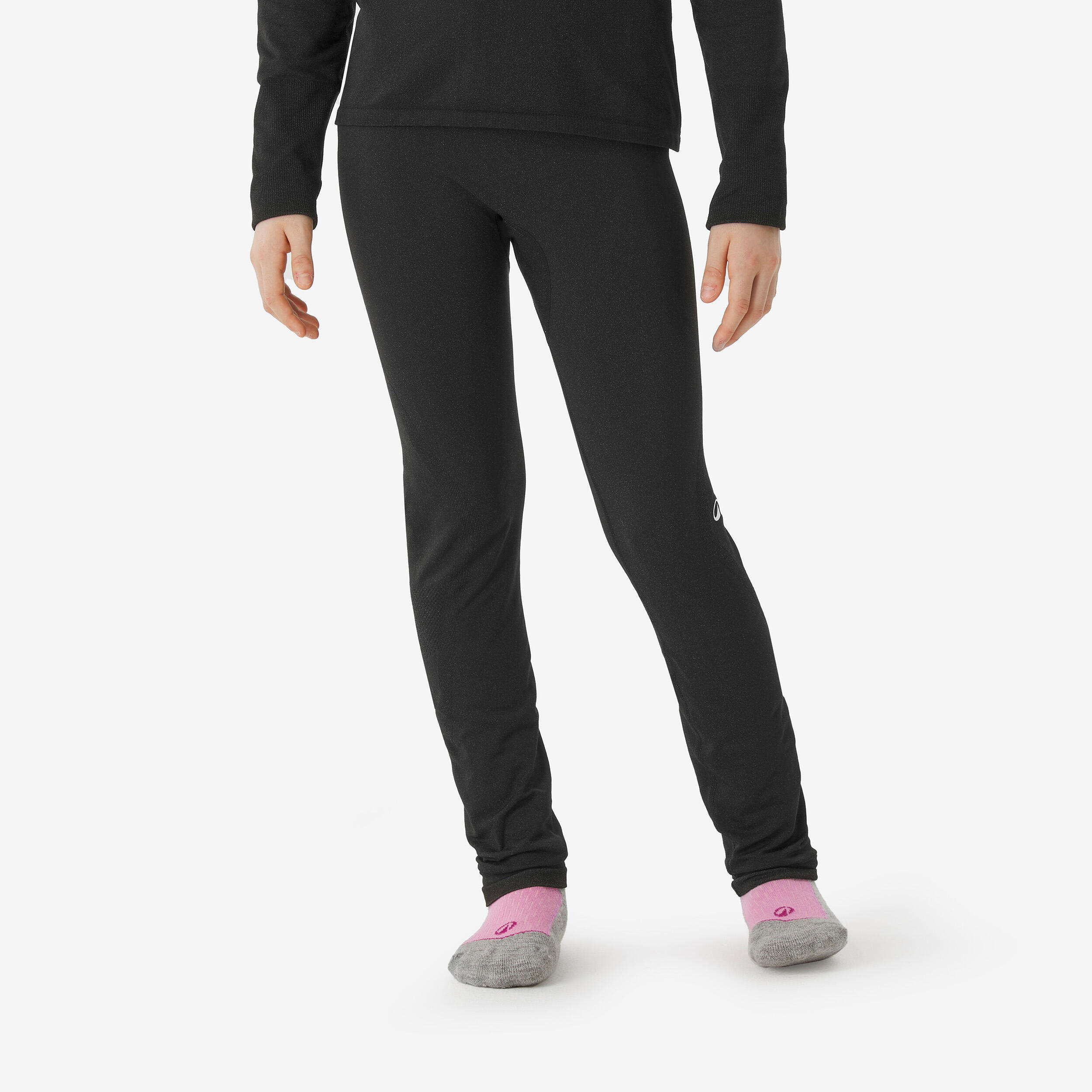 Legginsy termoaktywne narciarskie dla dzieci Quechua BL500 bezszwowe