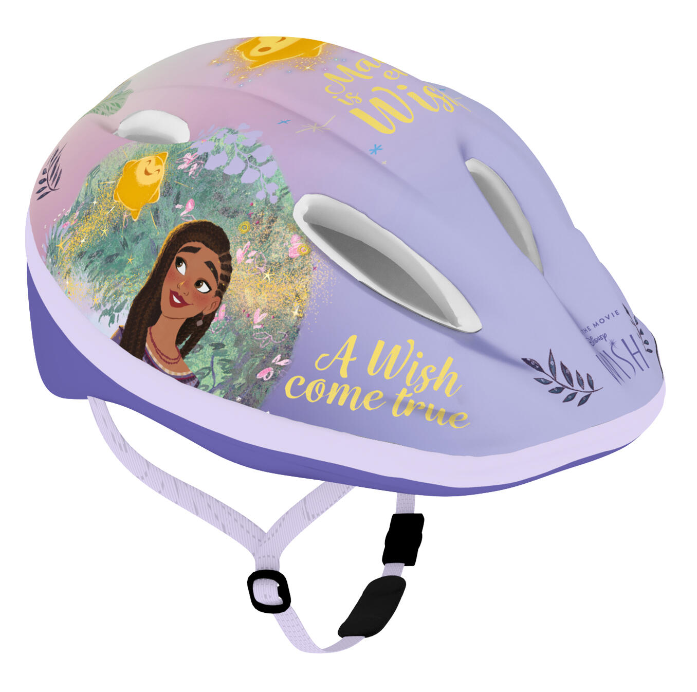 Kask rowerowy dla dziewczynek Disney Wish Fioletowy 52-56 cm