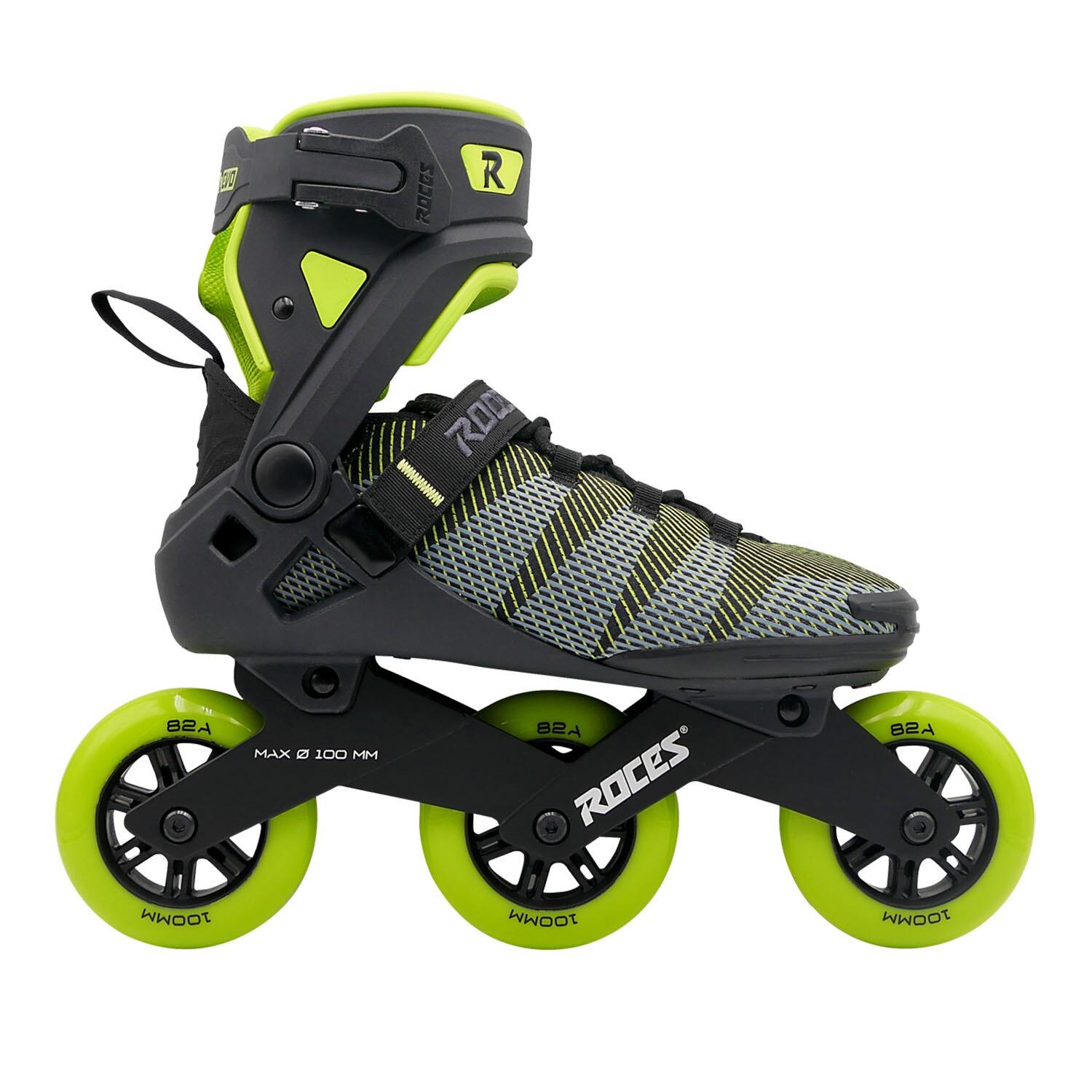 R-Evo 100 - Rolki - Dorośli - Czarny - Zielony