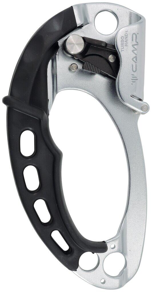 Zatrzask Turbohand lewy CAMP do lin 8–13 mm stop aluminium rączka gumowa