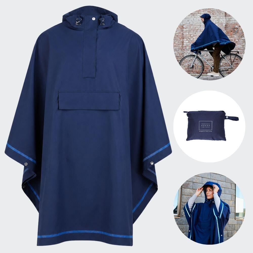 Weathergoods Sweden poncho Imbris blue S