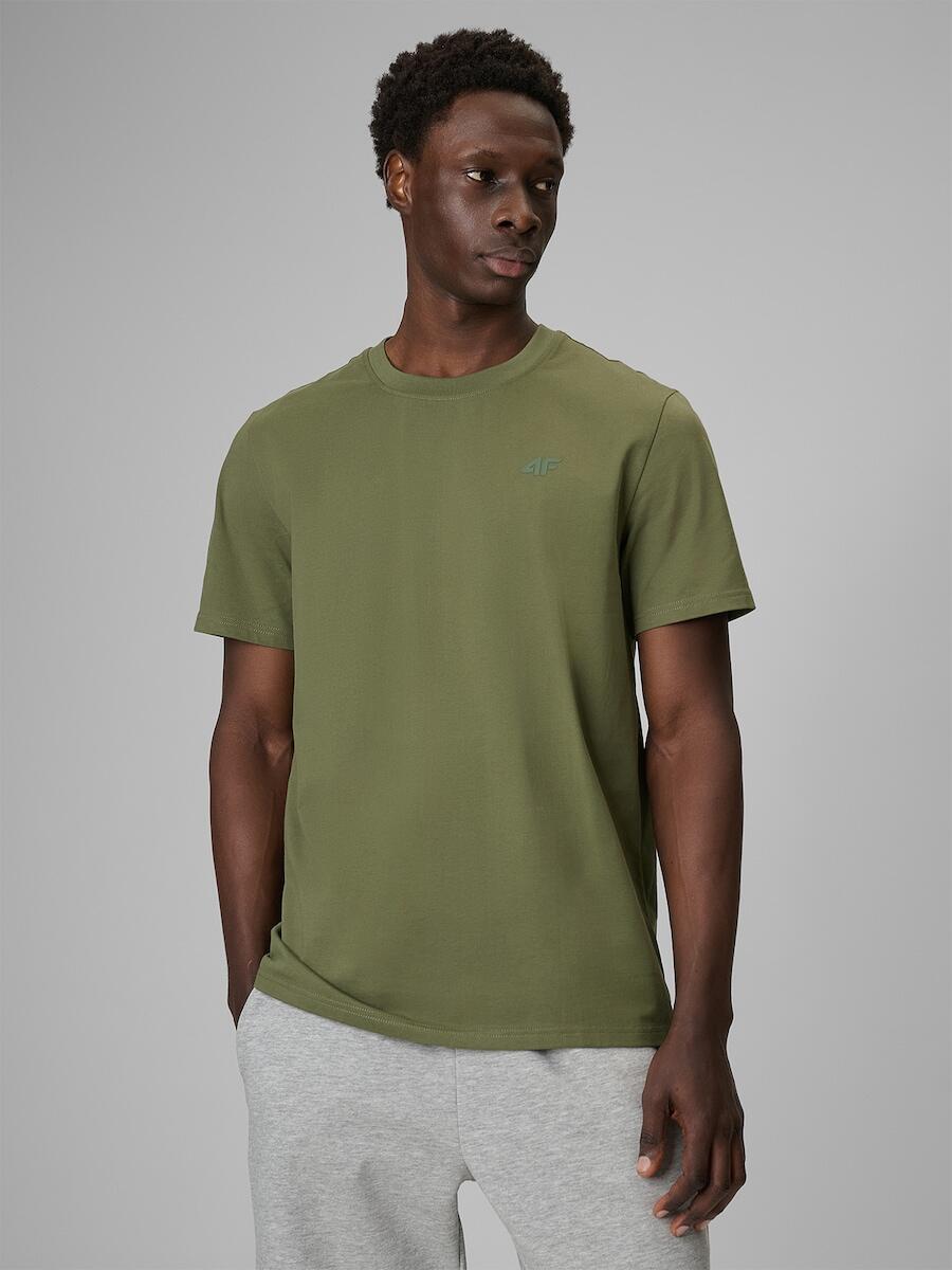 T-shirt regular gładki męski 4F 4FRSS26TTSHM4261