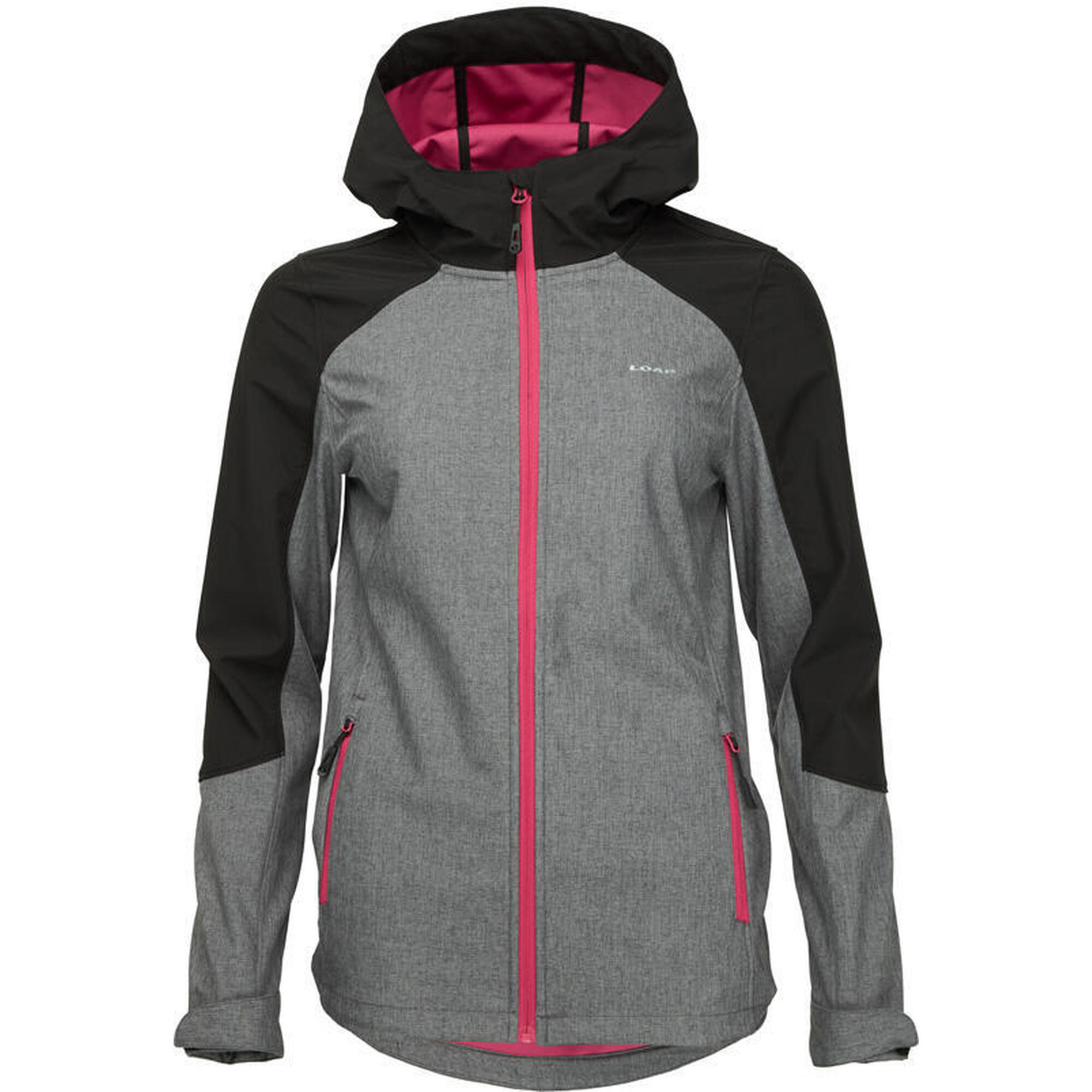 LOAP Ladana Damska Kurtka Softshell Szaro-Czarna XL