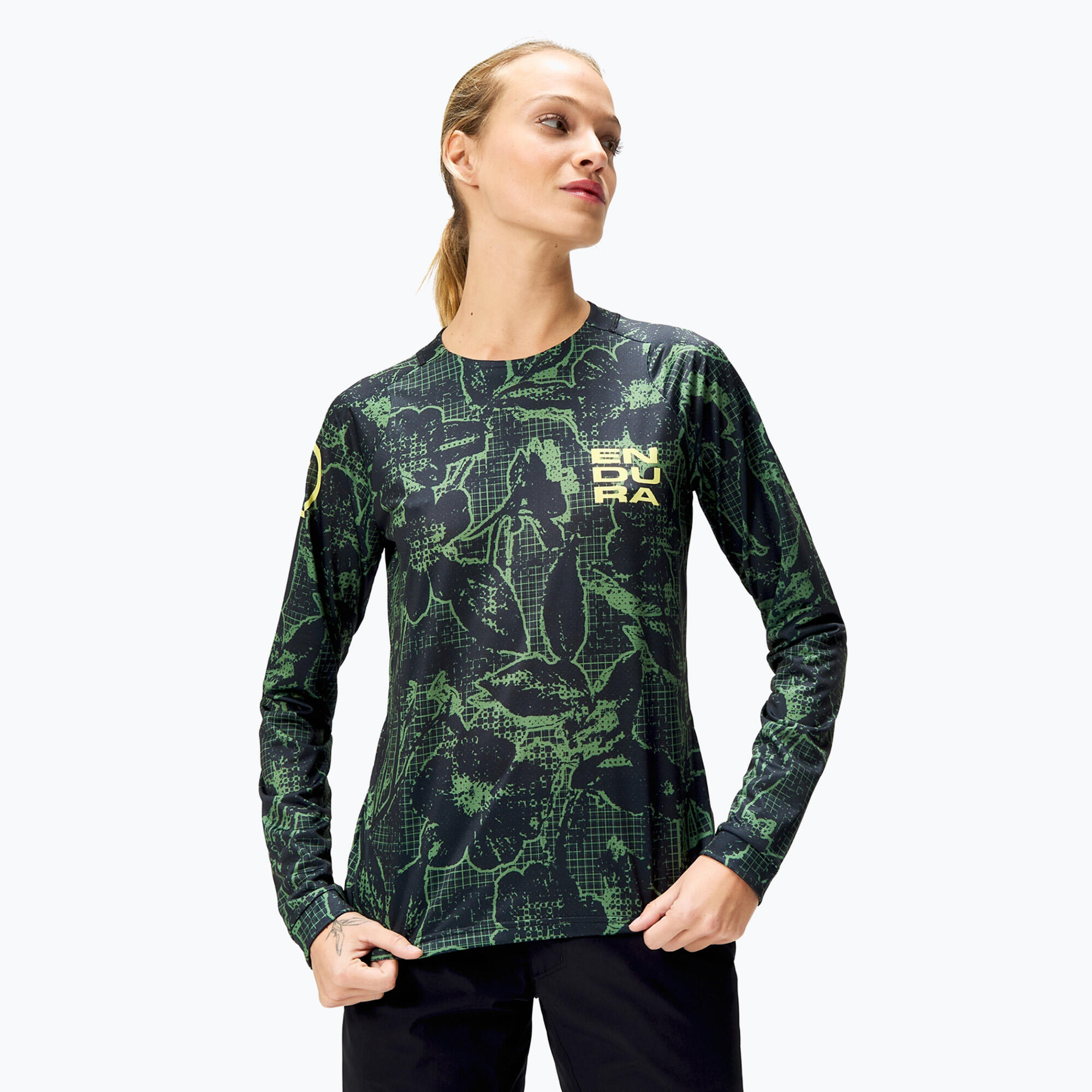 Longsleeve rowerowy damski Endura Floral Ltd W