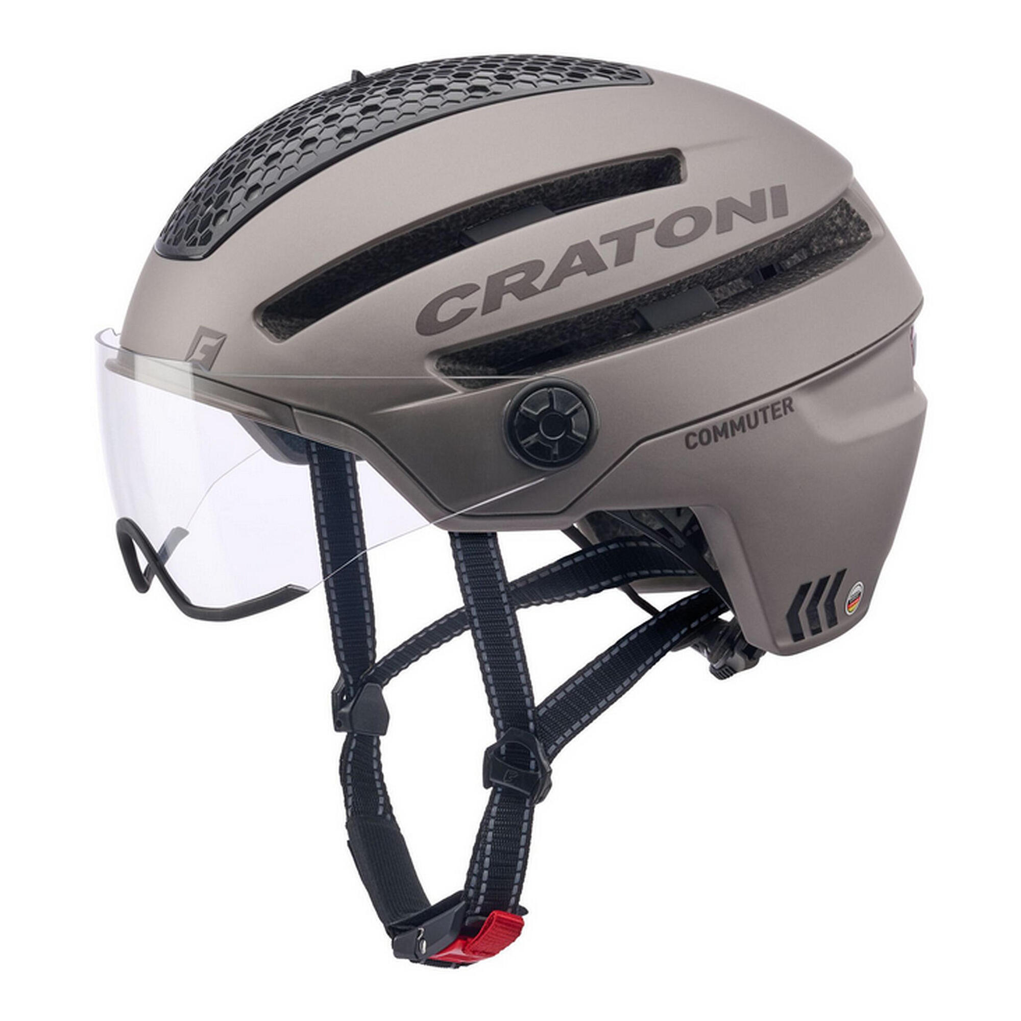 Ebike – kask rowerowy Commuter kolor coffee matt