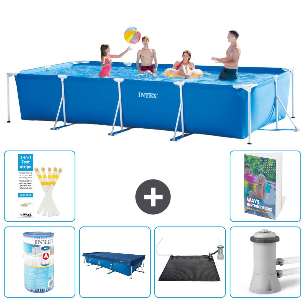 INTEX Basen ze stelażem Prostokątny - 450x220x84 cm - 7-częściowy S97