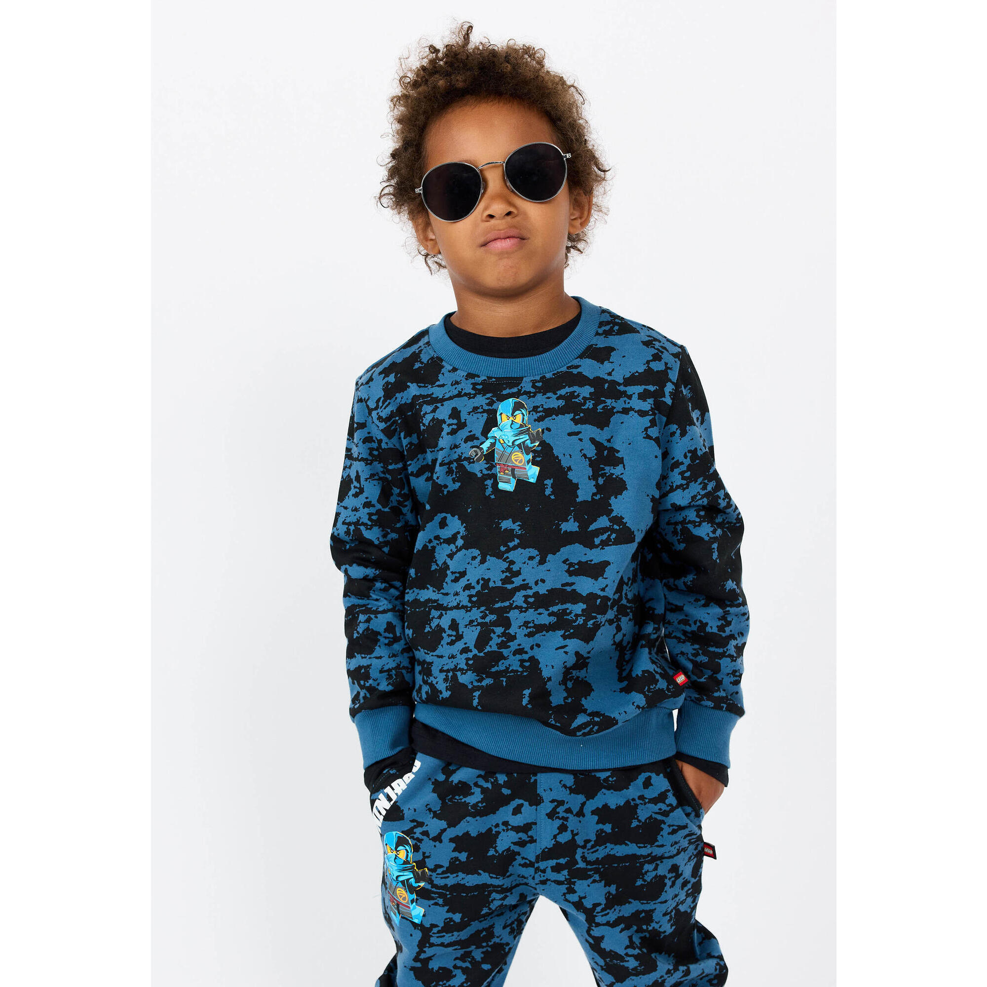 Bluza Dziecięca Bio Bawełna LEGO Ninjago Scout 603 Niebieska