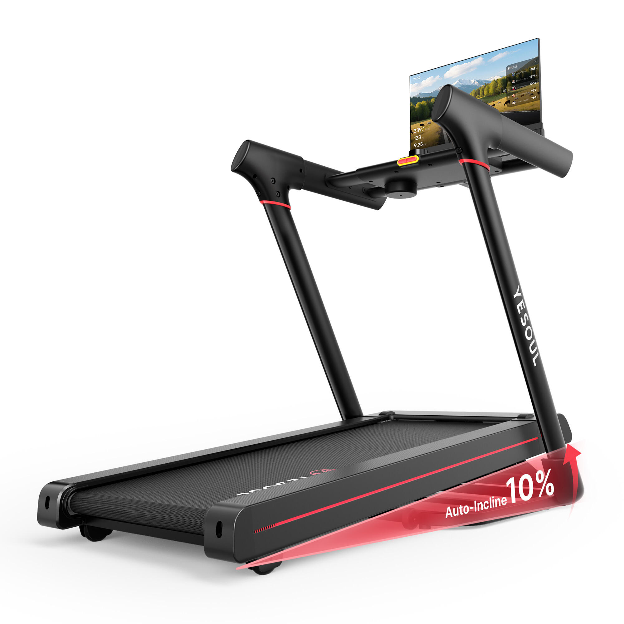 YESOUL T3 PLUS bieżnia 10% nachylenie, ekran FHD 21,5, składana