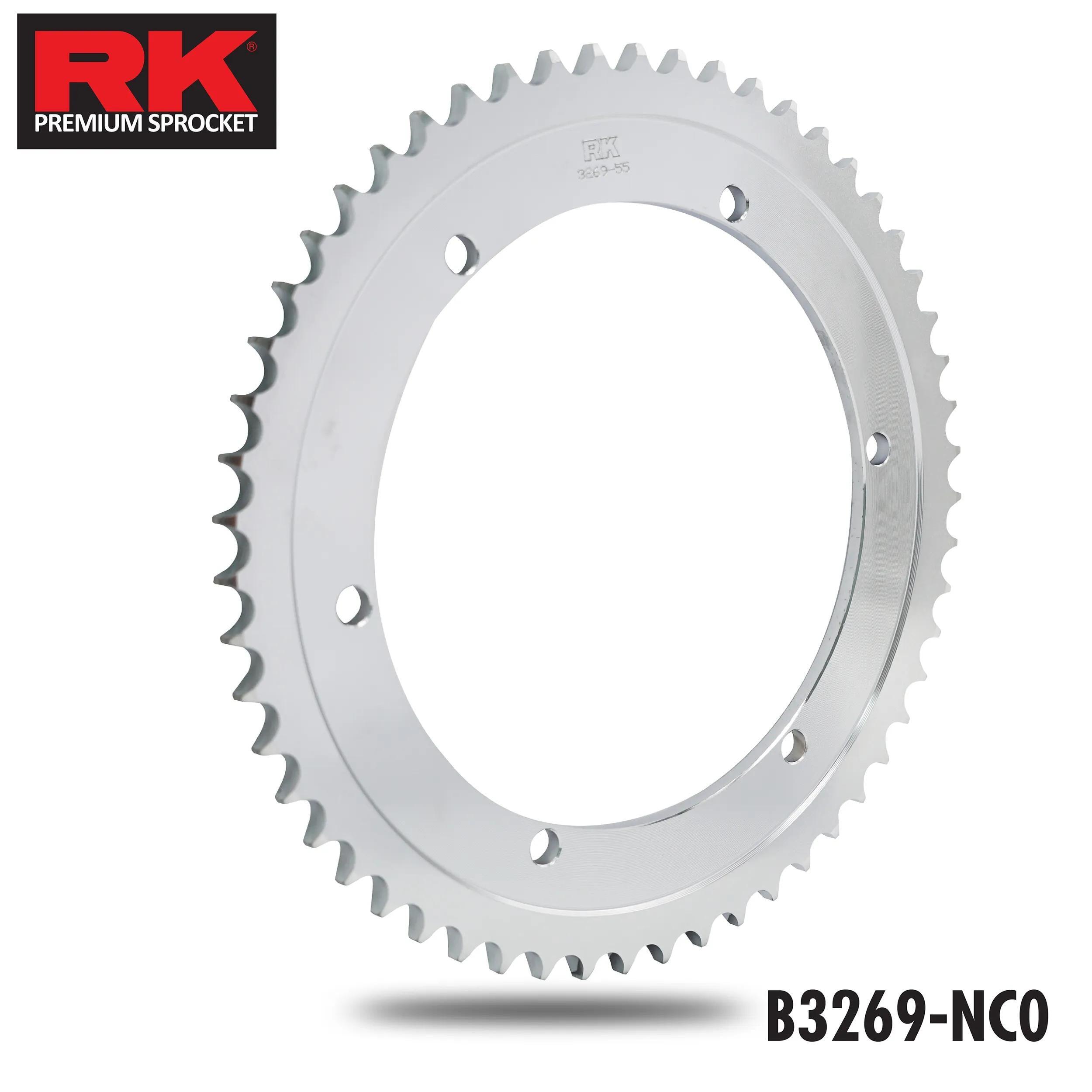 Koło łańcuchowe RK 428 55z stalowe, srebrne