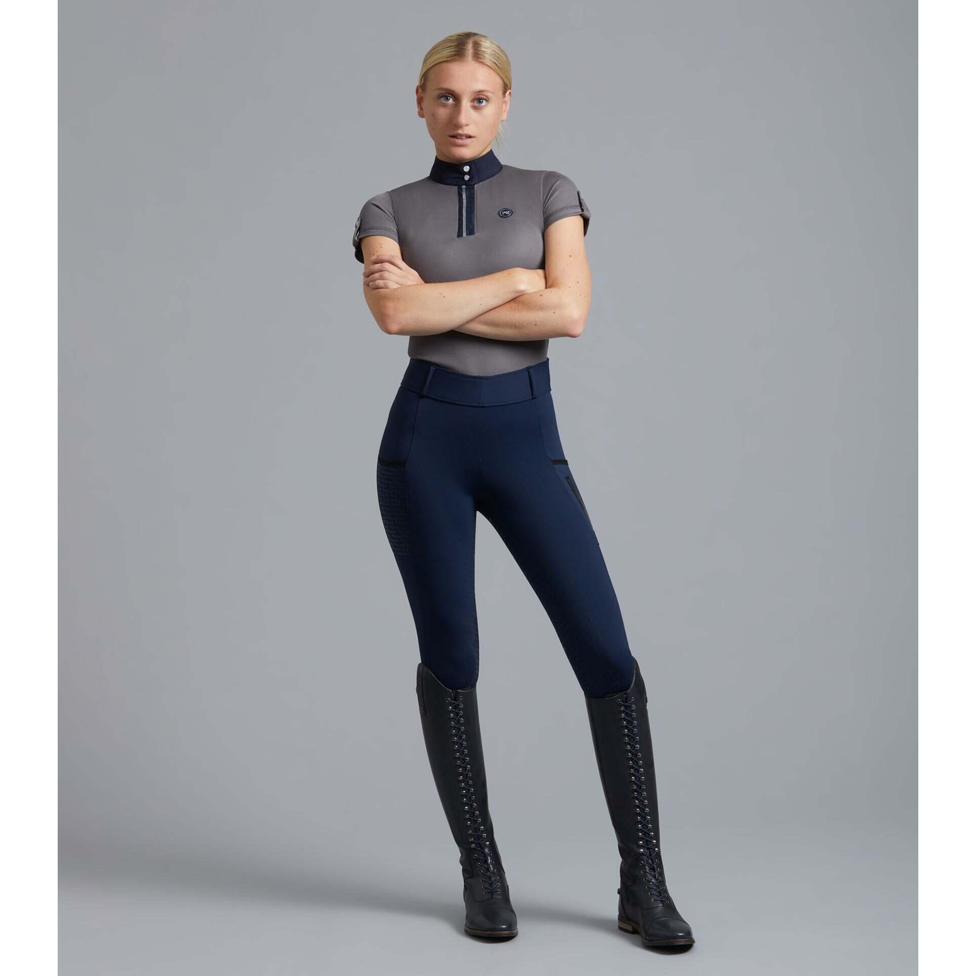 Damskie legginsy jeździeckie z pełną przyczepnością Premier Equine Concerto